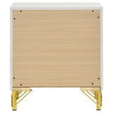 Lucia 2-drawer Nightstand Bedside Table White - Tampa Furniture Outlet