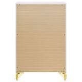 Lucia 5-drawer Bedroom Chest of Drawers White - Tampa Furniture Outlet