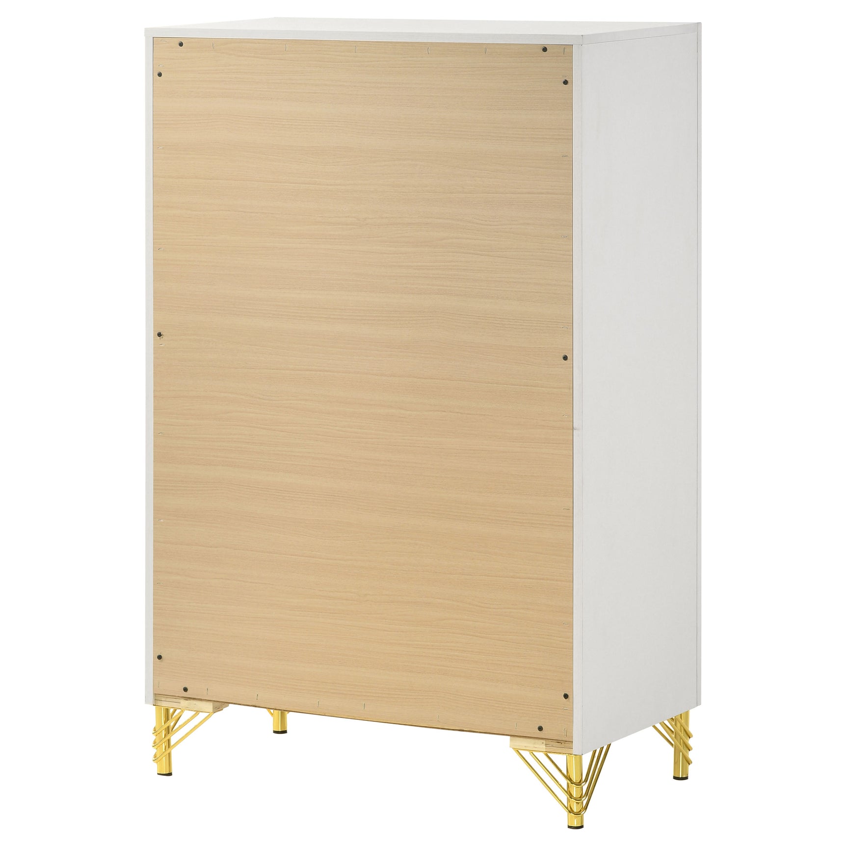 Lucia 5-drawer Bedroom Chest of Drawers White - Tampa Furniture Outlet