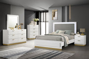 Tampa Furniture Outlet - Coaster - Caraway 5-piece Eastern King Bedroom Set White - 224771KE-S5