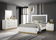 Tampa Furniture Outlet - Coaster - Caraway 4-piece California King Bedroom Set White - 224771KW-S4