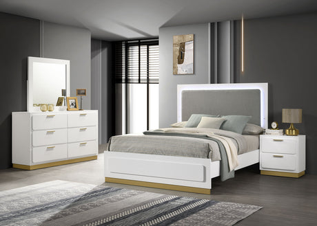 Tampa Furniture Outlet - Coaster - Caraway 4-piece Queen Bedroom Set White - 224771Q-S4