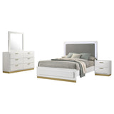 Caraway 4-piece Queen Bedroom Set White - Tampa Furniture Outlet