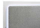 Caraway Wood Queen LED Panel Bed White - Tampa Furniture Outlet