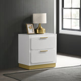 Caraway 2-drawer Nightstand White - Tampa Furniture Outlet