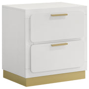 Tampa Furniture Outlet - Coaster - Caraway 2-drawer Nightstand White - 224772