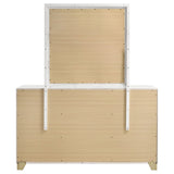 Caraway 6-drawer Dresser with Mirror White - Tampa Furniture Outlet