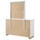 Caraway 6-drawer Dresser with Mirror White - Tampa Furniture Outlet