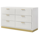 Caraway 6-drawer Dresser White - Tampa Furniture Outlet