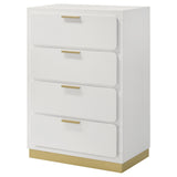 Caraway 4-drawer Bedroom Chest White - Tampa Furniture Outlet