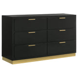 Caraway 4-piece California King Bedroom Set Black - Tampa Furniture Outlet