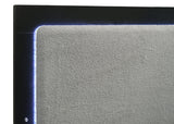 Caraway Wood California King LED Panel Bed Black - Tampa Furniture Outlet