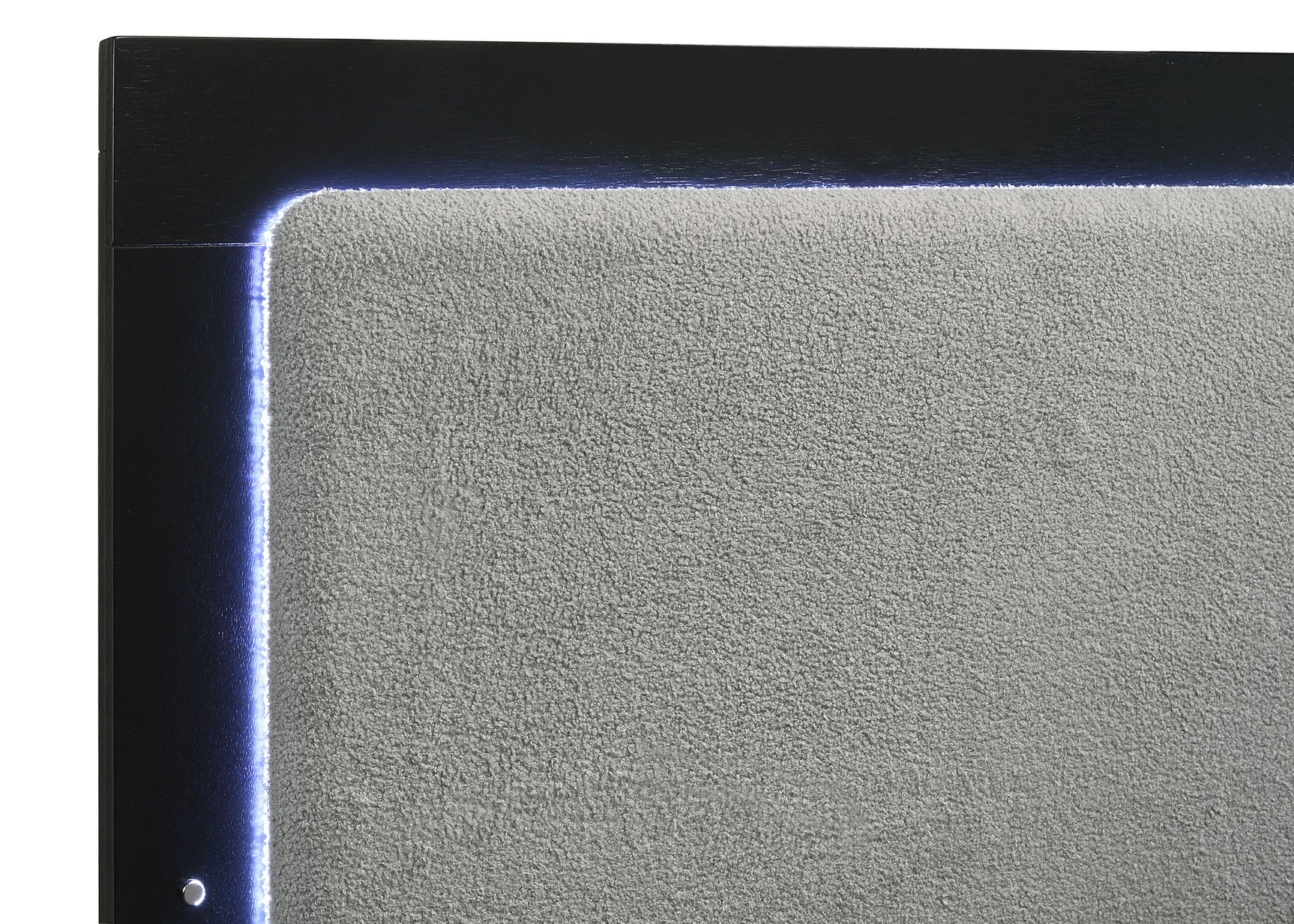 Caraway Wood California King LED Panel Bed Black - Tampa Furniture Outlet