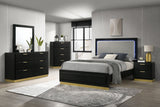 Tampa Furniture Outlet - Coaster - Caraway 5-piece Queen Bedroom Set Black - 224781Q-S5