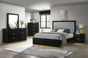 Tampa Furniture Outlet - Coaster - Caraway 5-piece Queen Bedroom Set Black - 224781Q-S5