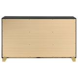 Caraway 6-drawer Dresser Black - Tampa Furniture Outlet