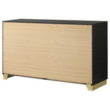Caraway 6-drawer Dresser Black - Tampa Furniture Outlet