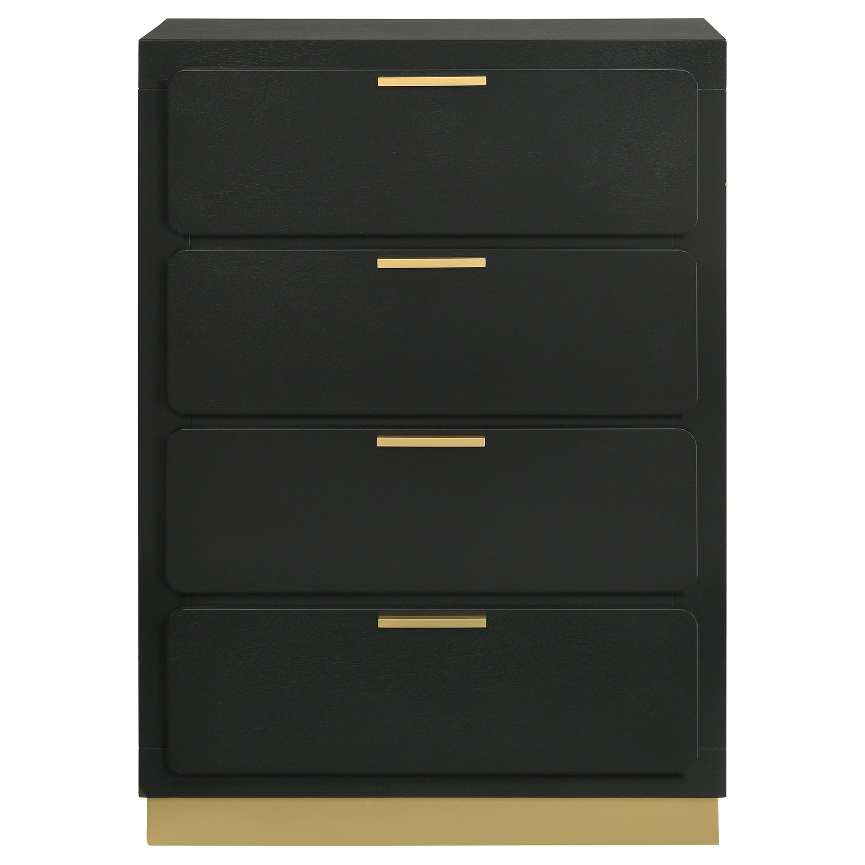 Caraway 4-drawer Bedroom Chest Black - Tampa Furniture Outlet
