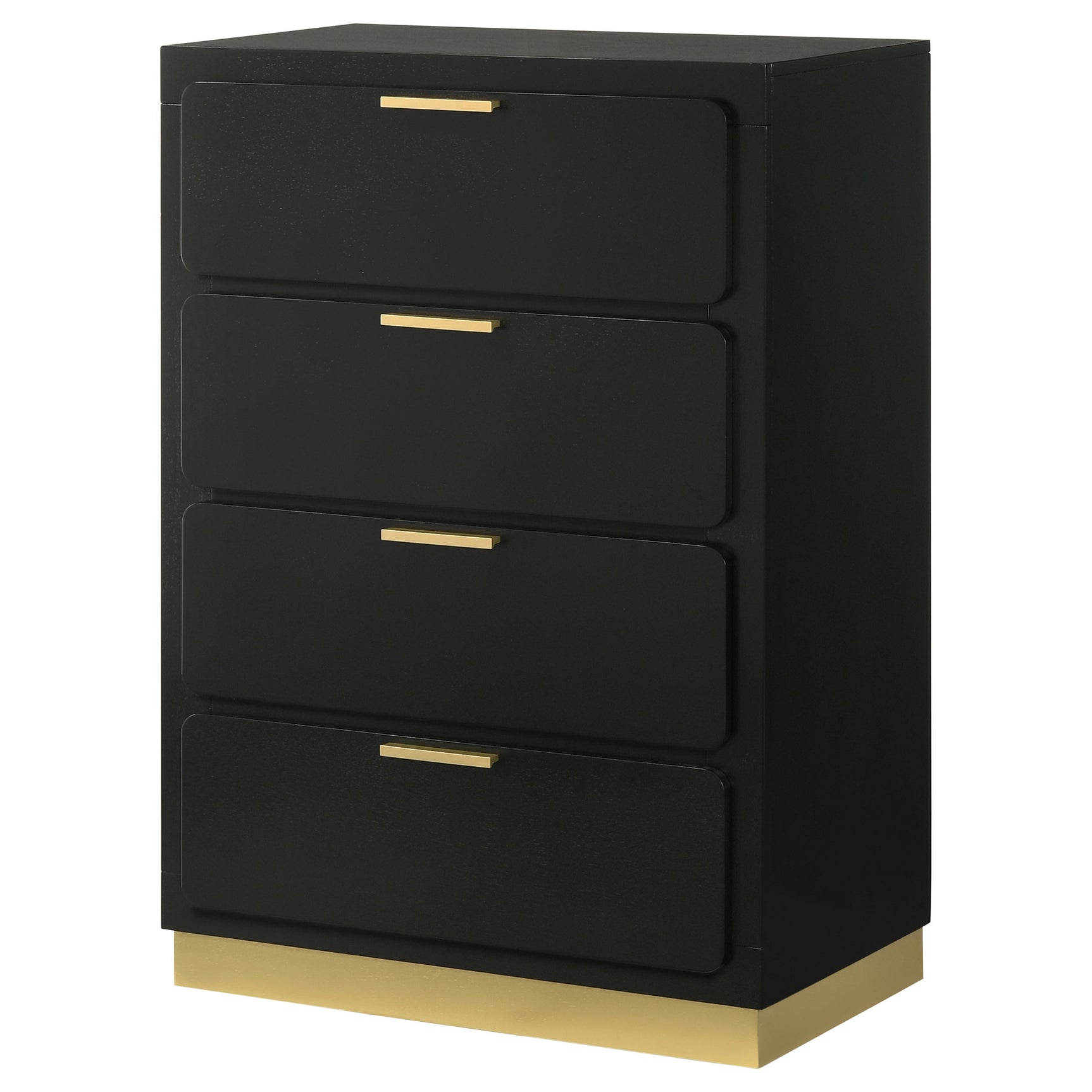 Caraway 4-drawer Bedroom Chest Black - Tampa Furniture Outlet