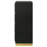 Caraway 4-drawer Bedroom Chest Black - Tampa Furniture Outlet
