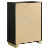 Caraway 4-drawer Bedroom Chest Black - Tampa Furniture Outlet