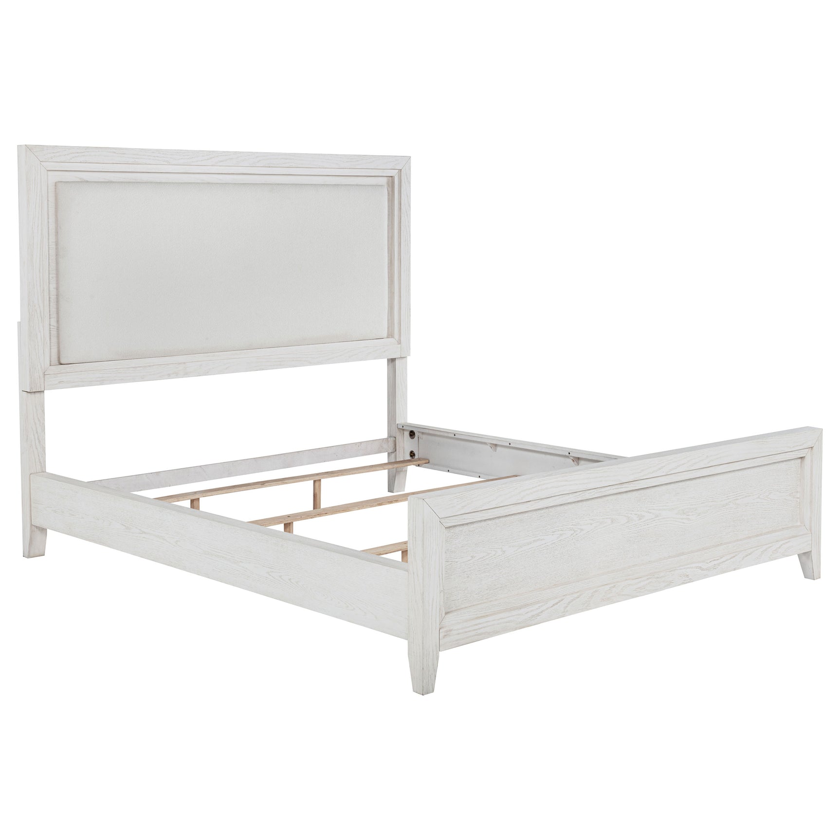 Marielle 4-piece Eastern King Bedroom Set Distressed White