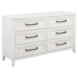 Marielle 4-piece Eastern King Bedroom Set Distressed White
