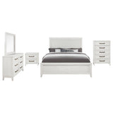 Marielle 5-piece Cal King Bedroom Set Distressed White