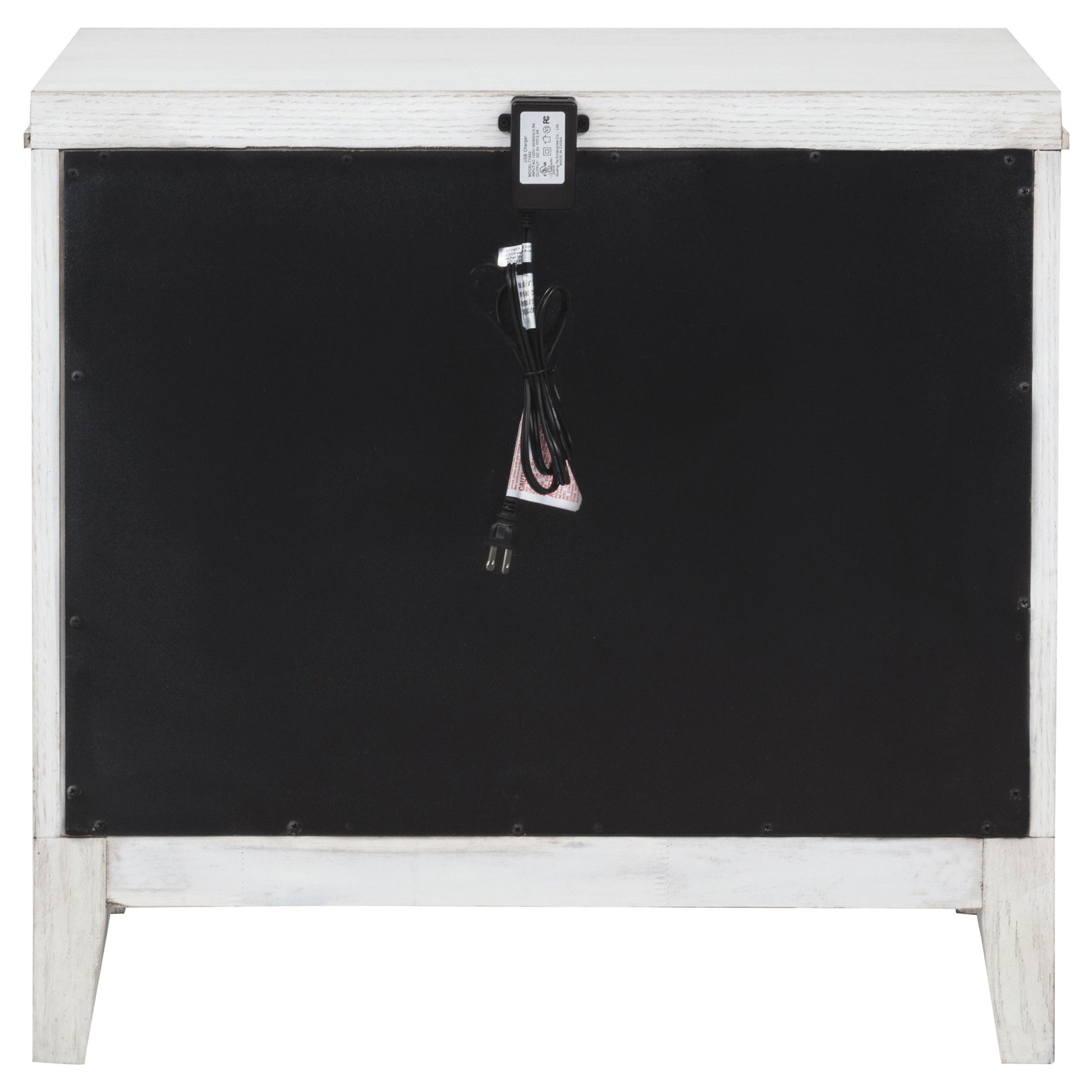 Marielle 2-drawer Nightstand Bedside Table Distressed White - Tampa Furniture Outlet