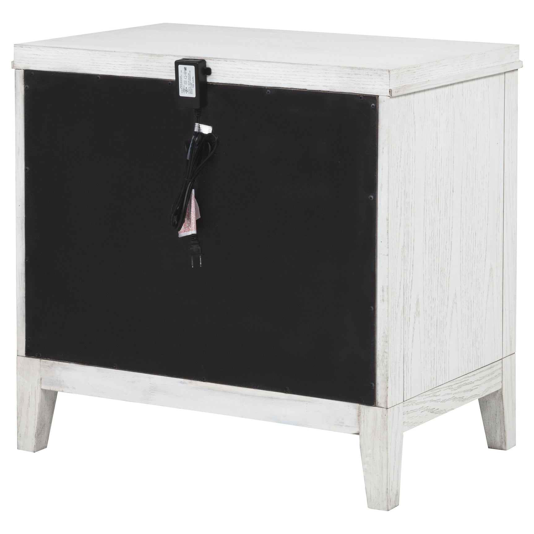 Marielle 2-drawer Nightstand Bedside Table Distressed White - Tampa Furniture Outlet