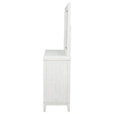 Marielle 6-drawer Dresser with Mirror Distressed White - Tampa Furniture Outlet