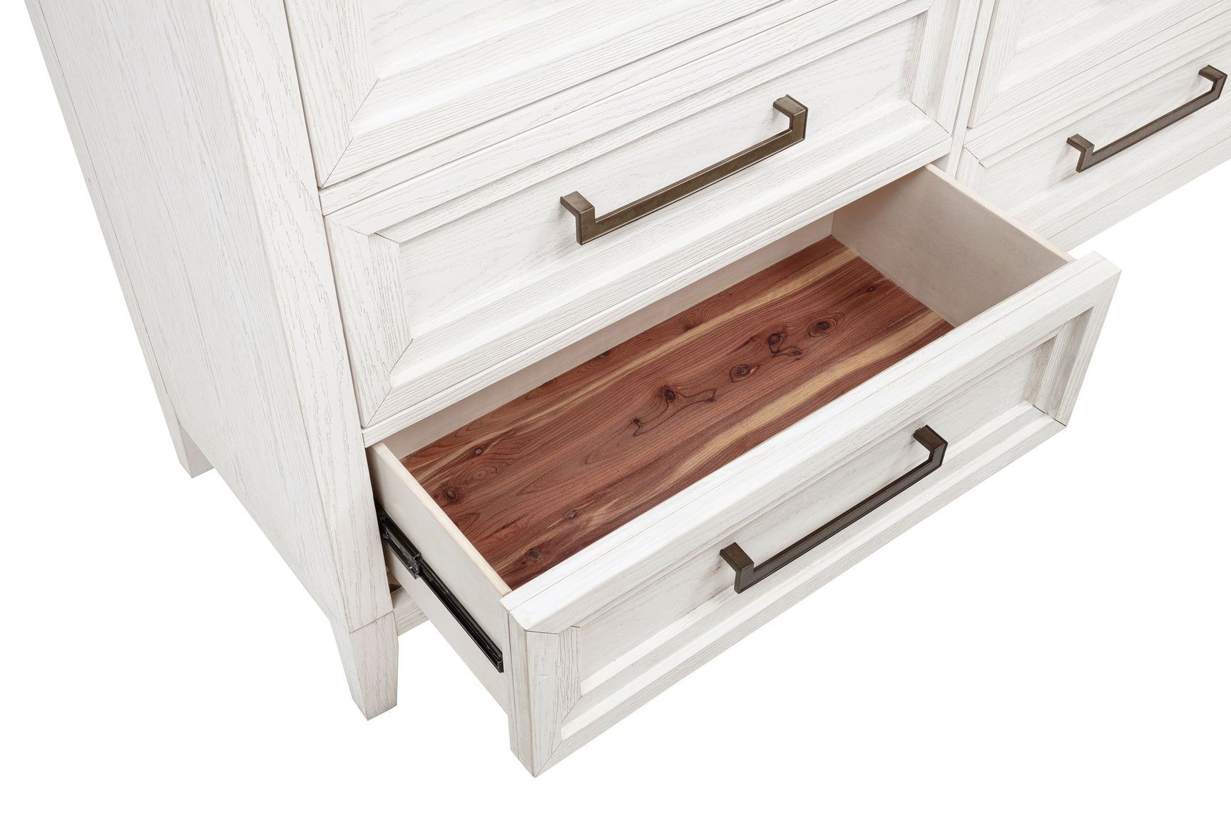 Marielle 6-drawer Dresser with Mirror Distressed White - Tampa Furniture Outlet