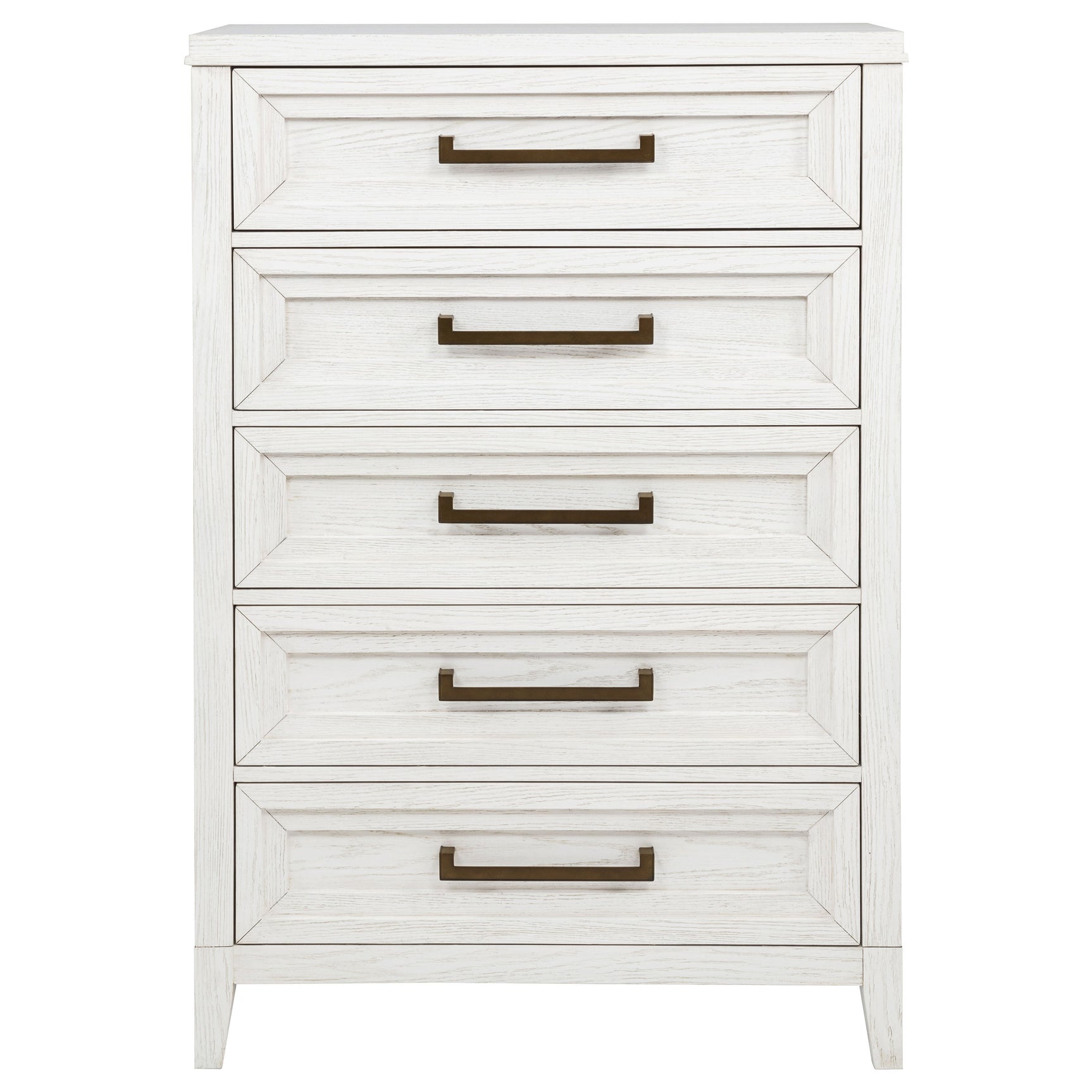Marielle 5-drawer Bedroom Chest Distressed White - Tampa Furniture Outlet