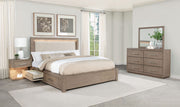 Tampa Furniture Outlet - Coaster - Kenora 4-piece Eastern King Bedroom Set Barley Brown - 224850KE-S4