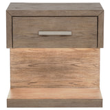 Kenora 1-drawer Nightstand Bedside Table Barley Brown - Tampa Furniture Outlet