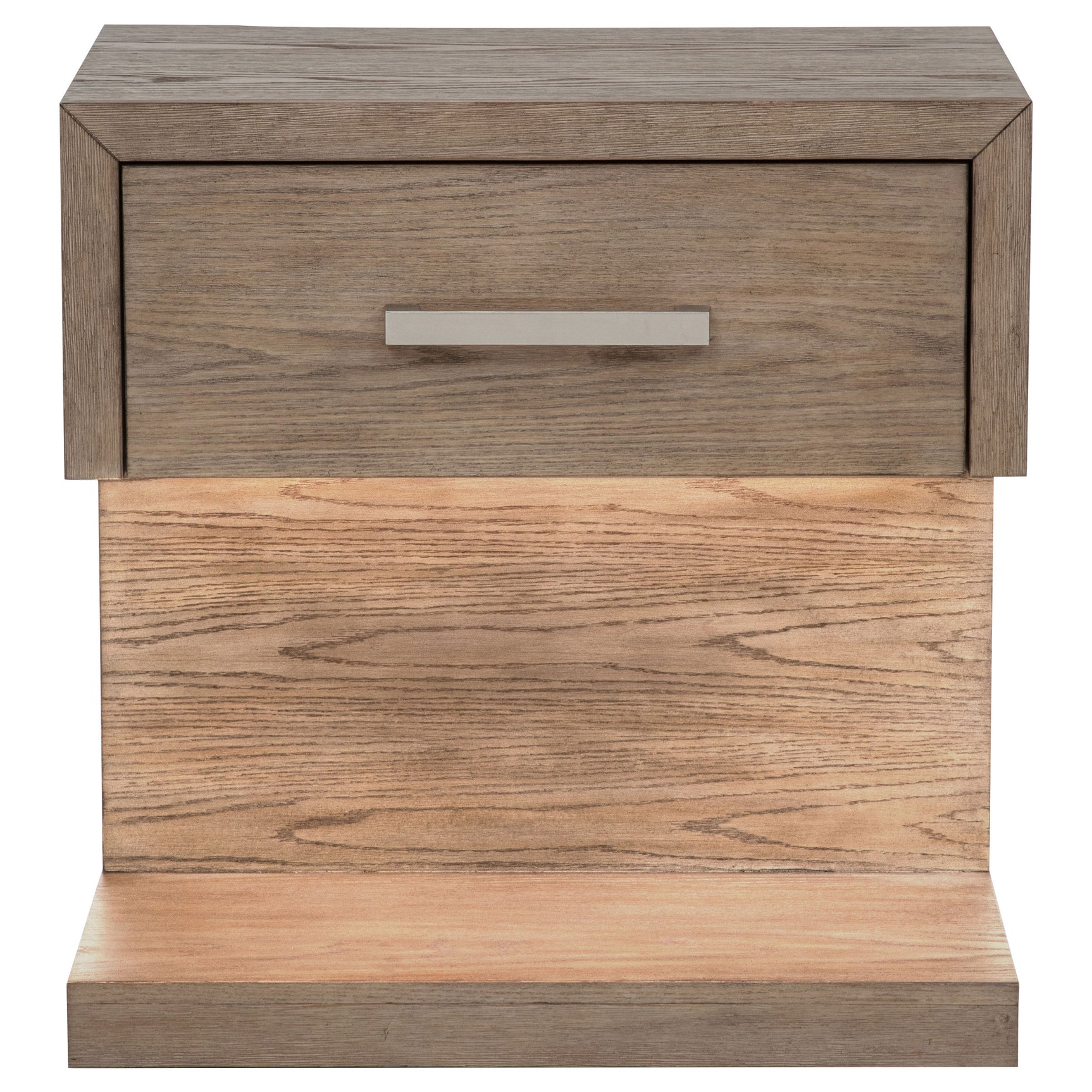 Kenora 1-drawer Nightstand Bedside Table Barley Brown - Tampa Furniture Outlet