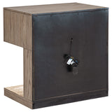 Kenora 1-drawer Nightstand Bedside Table Barley Brown - Tampa Furniture Outlet