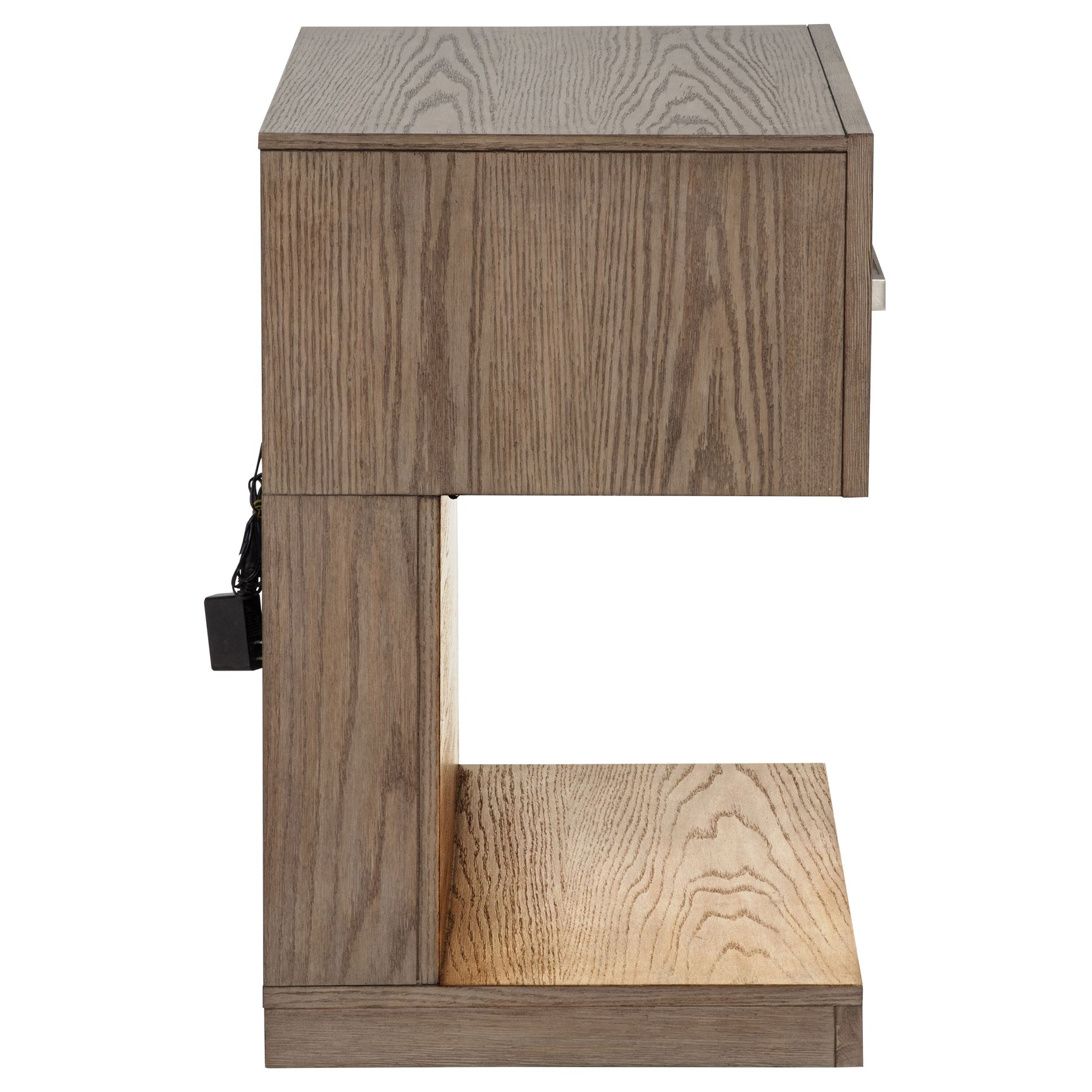 Kenora 1-drawer Nightstand Bedside Table Barley Brown - Tampa Furniture Outlet