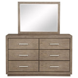 Kenora 6-drawer Dresser and Mirror Barley Brown - Tampa Furniture Outlet