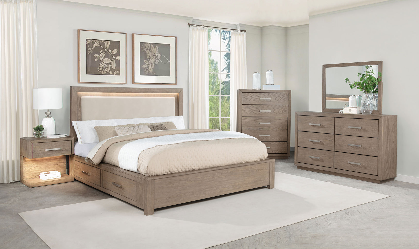 Kenora 6-drawer Dresser Barley Brown - Tampa Furniture Outlet