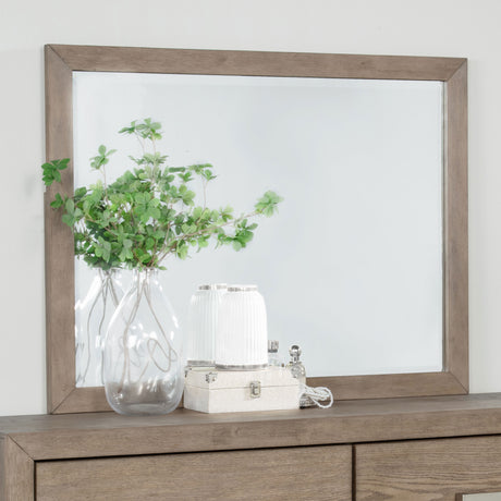 Kenora Dresser Mirror Barley Brown - Tampa Furniture Outlet