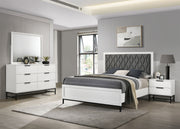 Tampa Furniture Outlet - Coaster - Sonora 4-piece Eastern King Bedroom Set White  - 224861KE-S4