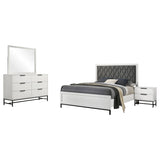 Sonora 4-piece Queen Bedroom Set White - Tampa Furniture Outlet