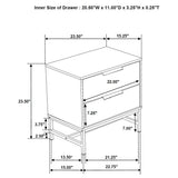Sonora 4-piece Queen Bedroom Set White - Tampa Furniture Outlet