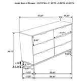 Sonora 4-piece Queen Bedroom Set White - Tampa Furniture Outlet