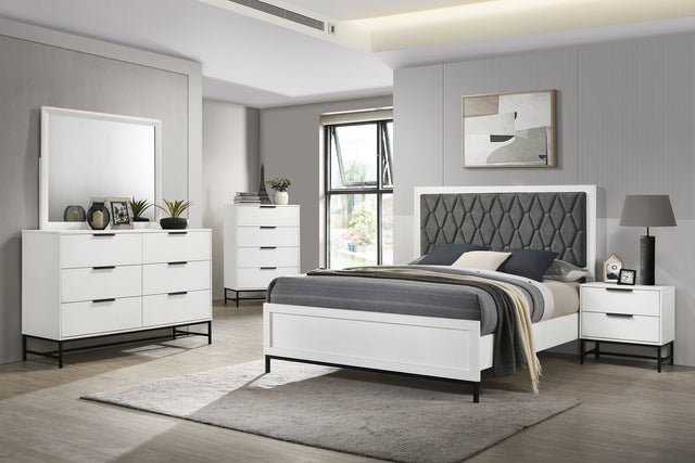Tampa Furniture Outlet - Coaster - Sonora 5-piece Queen Bedroom Set White  - 224861Q-S5