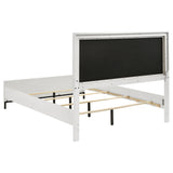 Sonora Queen Upholstered Panel Bed White - Tampa Furniture Outlet