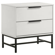 Tampa Furniture Outlet - Coaster - Sonora 2-drawer Nightstand Bedside Table White  - 224862