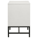 Sonora 2-drawer Nightstand Bedside Table White - Tampa Furniture Outlet