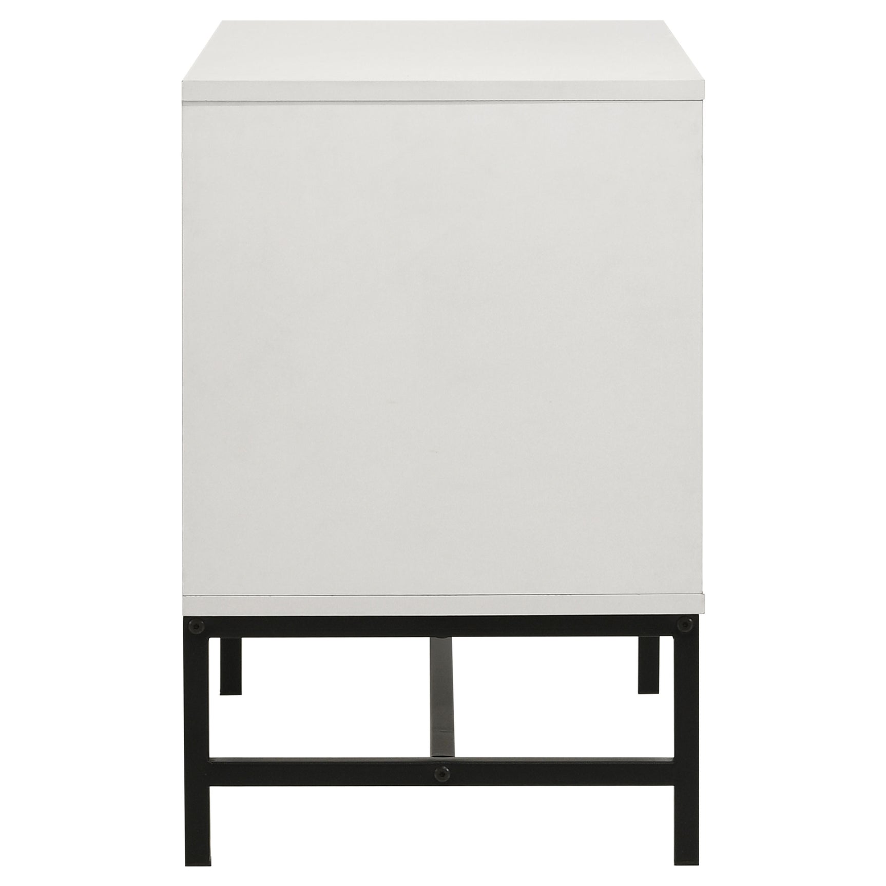Sonora 2-drawer Nightstand Bedside Table White - Tampa Furniture Outlet